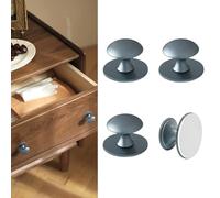 CcHhyyt 4 Pezzi Maniglie Autoadesive Per Armadi Blu Pomelli Autoadesivi Pomelli Bottoni In Acciaio Inox per Cassetti Frigorifero Porta Scorrevole della Doccia Specchio Porta in Vetro Senza Forare