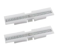 CChiai 2 guide scorrevoli in ABS bianco, per porte pieghevoli, dispositivo di fissaggio adatto per cancelli pieghevoli da 1 pollice a 1-3/8 pollici