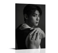 CChongjin Poster decorativo su tela con album musicale Singer Cha Eun Woo 9, decorazione moderna per la casa e la camera da letto, 20 x 30 cm, stile cornice