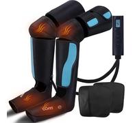 CCHYF Massaggiatore per gambe con calore, massaggiatore 3 in 1 per polpacci e cosce e terapia compressiva, per compressione ad aria per vene verificcose, affaticamento muscolare, crampi, gonfiore,