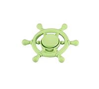 Ccipotatoo Maniglia girevole per armadio, leve multicolore per porta della cameretta dei bambini, maniglie in lega di zinco per cassetti, cucina, soggiorno decorativo (verde)