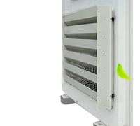 CCKUHN Griglie Deflettori Aria per Unità Esterna del Condizionatore d'Aria, Copertura per Sfiato AC in Acciaio Zincato Schermo Recinzione di Protezione Resistente alle Intemperie del Condizio