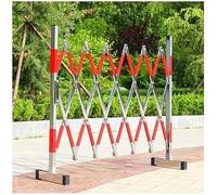 CCKUYT Barriera mobile retrattile della barriera di sicurezza della concertina mobile,Cancello di sicurezza pieghevole,Barricata retrattile in acciaio inossidabile per fabbriche officine scuole