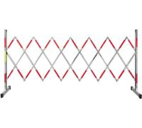 CCKUYT Barriera ritrattabile mobile del metallo di traffico della barriera di sicurezza della concertina, portone ritrattabile della barriera dell'acciaio inossidabile, risparmio di spazio regolabile