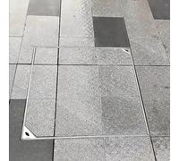 CCKUYT Coperchio per pozzetto da incasso, 300 x 300, coperchio per fossa settica personalizzabile in acciaio inossidabile per parcheggio di quartiere, coperchio nascosto per camera di ispezione con