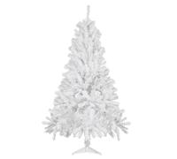 CCLIFE Albero di Natale Piccolo Slim, Albero con Aghi di Pino, 180 cm, Bianco, 600 Rami, Cushhom