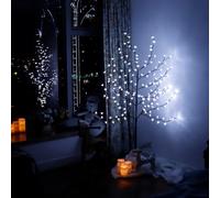 CCLIFE Albero Luminoso da Interno 150cm, Lampada LED con Funzione Memoria, Albero di Ciliegio Illuminazione, Bianco Freddo, IP44, 150 LED Albero con Luci