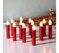 CCLIFE Candele LED Candele batteria candele senza fiamma Candele elettriche con Telecomando da Timer e Clip:RGB