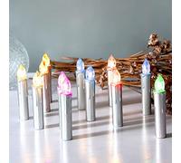CCLIFE Candele LED Candele batteria candele senza fiamma Candele elettriche con Telecomando da Timer e Clip:RGB