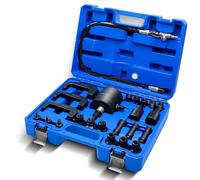 CCLIFE Estrattore iniettore diesel 24 pezzi con ago iniettore, estrattore pneumatico con adattatore compatibile con Bosch Delphi Denso Siemens, Blu-DIB