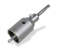 CCLIFE Fresa per cemento seghe a tazza per cemento da 50/55/65/68/80/82/100 mm Punta Centraggio 8x110mm per muratura e calcestruzzo con SDS plus adattatore