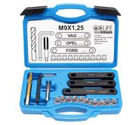 CCLIFE Kit di Riparazione per Filettatura 16 Pezzi M9 x 1,25 Pinza del Freno