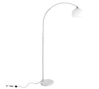 CCLIFE lampada a stelo Lampada ad Arco lampada da terra ad arco altezza Regolabile 130-180 cm con Base in Marmo E27 max. 60 W
