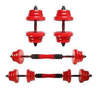 CCLIFE manubri regolabili palestra 2 Set, set di pesi professionale 20/25/30/40kg con manubri corti e barra lunga collegata con tubo in acciaio