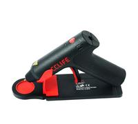 CCLIFE Pistola per colla a caldo a batteria, con 30 bastoncini di colla a caldo, riscaldamento rapido in 25 secondi, a prova di goccia, pistola per colla di tipo C, senza fili, per fai da te, casa e