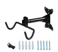 CCLIFE Porta Bici da Muro Pieghevole Girevole Estensibile Supporto Biciclette da Muro MAX.35 kg Portabici da Parete