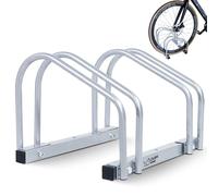 CCLIFE Rastrelliera Biciclette da Pavimento per 2 Bici con Larghezza Pneumatici Fino a 65 mm Supporto per Bici in Ferro 40 x 32 x 26 cm