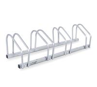 CCLIFE Rastrelliera Biciclette da Pavimento per 4 Bici con Larghezza Pneumatici Fino a 65 mm Supporto per Bici in Ferro 101 x 32 x 26 cm