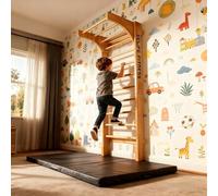 CCLIFE Scala per Ginnastica Scala Spalliera Svedese spalliera Palestra per Adulti e Bambini Legno di Pino carico Massimo 100kg CushHom