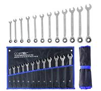CCLIFE Set Chiavi a Cricchetto, 12 Pezzi 8-19 mm Cr-V 72 Denti