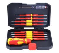 CCLIFE Set di punte doppie isolate, 18 pezzi, 75/100 mm, con tester di