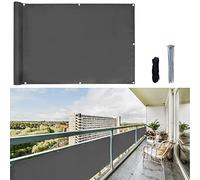 CCLIFE Telo Frangivista Balcone Recinzione Copertura per Balcone Giardino Protezione Privacy Frangivento Impermeabile con Occhielli Corde e Fascetta