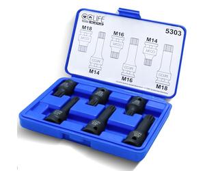 CCLIFE XZN Set di Chiavi a Bussola e Punta M14 M16 M18 in CR-MO attacco quadro da 1/2" (12,5mm)