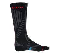 CCM SSPTCMPK - Calzini da pattinaggio, nero/grigio/rosso, Nero/Grigio/Rosso, M