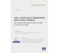 CCNL e costo della manodopera negli appalti pubblici. Dopo il Bando tipo ANAC aggiornato al Decreto correttivo e il nuovo file excel del CNEL