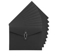 Ccomage 10 buste in carta kraft formato A5, cartelle per documenti, tasche per progetti riutilizzabili, organizer per documenti, portafoglio, con chiusura a cordoncino e bottone, per giacca, scuola, u