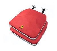 CCOZD 2 pz Cuscino Seggiolino Auto per Ferrari California 458 488 F12 FF GTC4 Cuscino Sedile in Pelle Sedile Anteriore Cuscino Sedile Cuscino di Supporto Sedia Traspirante Fresco,Red