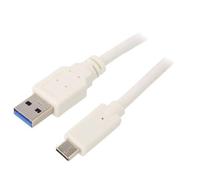 CCP-USB3-AMCM-1M-W Cavo USB 3.0 USB A-SpinaUSB C-Spina Placcata Oro 1m Bianco G