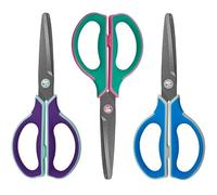CCR Forbici Multiuso, Lame Antiaderenti Rivestite In Fluoro, Impugnature Ergonomiche E Confortevoli, Forbici Dritte Per Ufficio, Casa E Scuola, 7 Inch,3 Pack