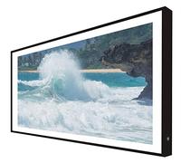 CCRETROILUMINADOS Quadro con cornice in legno laccato nero illuminato con luce led mare mescolato