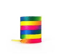 CCSOFTIME 1 Paia Lacci Scarpe Colorati per Converse Sneakers Air Force 1, Piatti Stringhe Arcobaleno Robuste e Resistenti de Bambini e Adulti 8mm 130CM