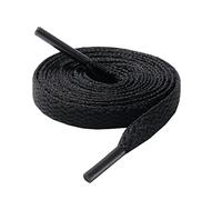 CCSOFTIME 1 Paio Lacci Neri Piatti per Scarpe, Air Force 1, Converse e Ogni Tipo Di Calzatura - Stringhe Robuste e Resistenti per Bambini e Adulti - Larghezza 8mm, Lunghezza 60cm