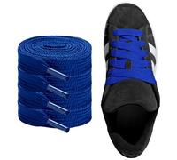 CCSOFTIME 2 Paia Lacci Scarpe Blu Reale Piatti 16MM per Campus 00s Sneaker, Lacci Sostitutivi Spessi per Uomo e Donna 90 CM