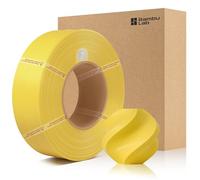 CCTREE Bamboo Original X1 PLA Matte Refill Filamento 1,75 mm High Toughness & High Speed, Easy Printing with RFID per Bambu Lab A1/X1/P1 AMS 1KG +/- 0,03 mm (Without Spool) (giallo limone 11400)
