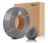 CCTREE Bamboo Original X1 PLA Matte Refill Filamento 1,75 mm High Toughness & High Speed, Easy Printing with RFID per Bambu Lab A1/X1/P1 AMS 1KG +/- 0,03 mm (Without Spool) (grigio 11102)