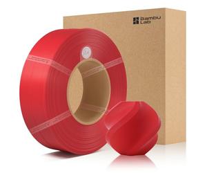 CCTREE Bamboo Original X1 PLA Matte Refill Filamento 1,75 mm High Toughness & High Speed, Easy Printing with RFID per Bambu Lab A1/X1/P1 AMS 1 KG +/- 0,03 mm (Without Spool) (rosso scarlatto 11200)