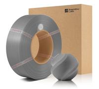 CCTREE Filamento originale X1 PLA Basic Refill 1,75 mm High Toughness & High Speed, Easy Printing with RFID per Bambu Lab A1/X1/P1 AMS 1 KG +/- 0,03 mm (Senza bobina) (grigio 10103)