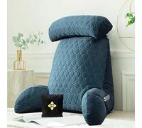 CCTSA Ergonomico Cuscino da Lettura con Paranuca Staccabile Morbido Cuscino di Supporto Lombare con Densità Ottimale Extra-Large Cuscini da Lettura con braccioli Supporto per Libri Giochi Relax