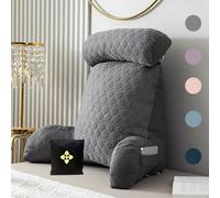 CCTSA Extra-Large Cuscino da Lettura con Supporto per Collo/Braccia Ergonomico Cuscino di Supporto Lombare con Fodere Lavabili Funzionale Cuscini da Lettura per Giocare Leggere Rilassarsi