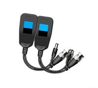 CCTV Video Balun Cat5e Cat6 Ricetrasmettitore Passivo BNC UTP Convertitore Lunga Distanza 300m Trasmissione di Potenza Video Adattatore Balun Telecamera di Sicurezza