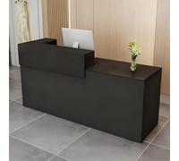 CCUKTFN Bancone Reception con Cassetto e Ripiani Aperti, 100-240 cm Banco Reception Moderno per Uffici, adatto per Saloni, Hall e Negozi al Dettaglio