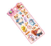 ccuzs 3D Kids Stickers - Raised Decorative Craft Decals Set | Colorful Textured Adhesive Cute Peel And Stick Design for Laptops, Walls, Guitars, Suitcases, Notebooks or Planners