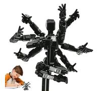 ccuzs Action Robot Figure - Full Body Cartoon Robot Poseable Action Toy | Movable Joint Model Collectible Desk Decor Display Figurine for Desktop, Office, Home, Table Shelf or Room Decoration Use