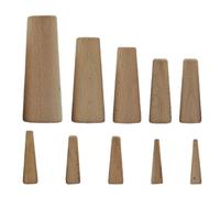 ccuzs Boat Drain Plug Set, Tapered Wooden Stopper, Soft Wood Material, Fast Seal Natural Finish for Danger Leaks Kayak, Dock, Lake, Yacht, Winter Use, 1.5x3.94 Inches