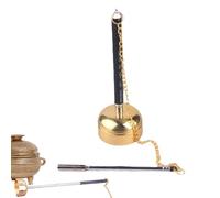 ccuzs Campane per meditazione | Elegante strumento percussione con simbolo delle dita, per yoga, strumenti musicali buddisti retrattili con design semplice per la famiglia