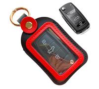 ccuzs Car Key - Versatile Protective Holder Pouch | Zippered Car Organizer Compact Storage Bag Portable Travel Business Trip Accessory for Women Men Use, PU Leather Black